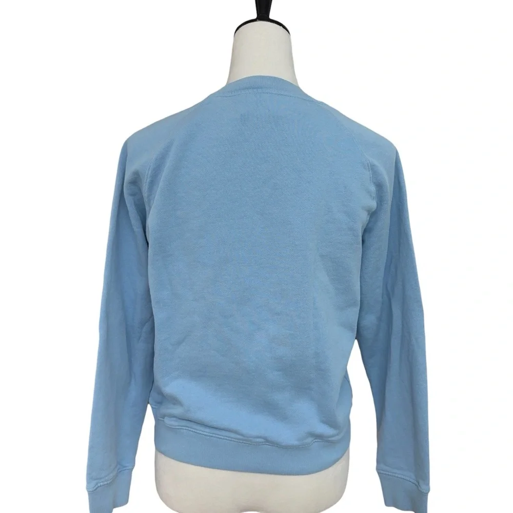 Maison Kitsuné x Olympia Le-Tan Oly Coffee Fox Classic Sweatshirt Blue Size M - Picture 3 of 13